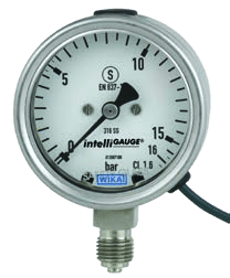 WIKA PGT23.063 — Safety-version Bourdon-tube gauge with output signal