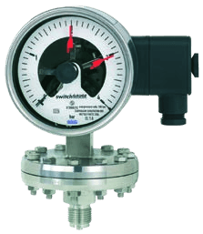 WIKA 432.36, 432.56 with 8xx — Diaphragm contact pressure gauges