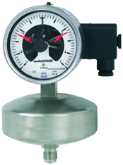 WIKA 632.51 with 8xx — Capsule contact pressure gauge