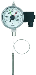 WIKA 70 with 8xx — Expansion thermometer with microswitch