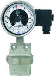 WIKA DPGS43 — Differential contact pressure gauge, all-metal media chamber