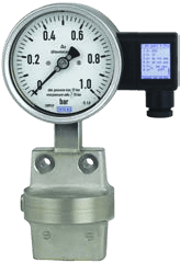 WIKA DPGT43 — Differential-pressure gauge with output signal