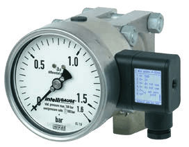 WIKA DPGT43HP — High-overload differential-pressure gauge with output signal