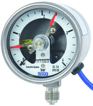 WIKA PGS23.063 — Safety-version Bourdon-tube contact pressure gauge