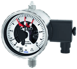 WIKA PGS23.100, PGS23.160 — Process-industry Bourdon-tube contact pressure gauges