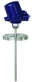 WIKA TC10-F — Flanged thermocouple with protection tube